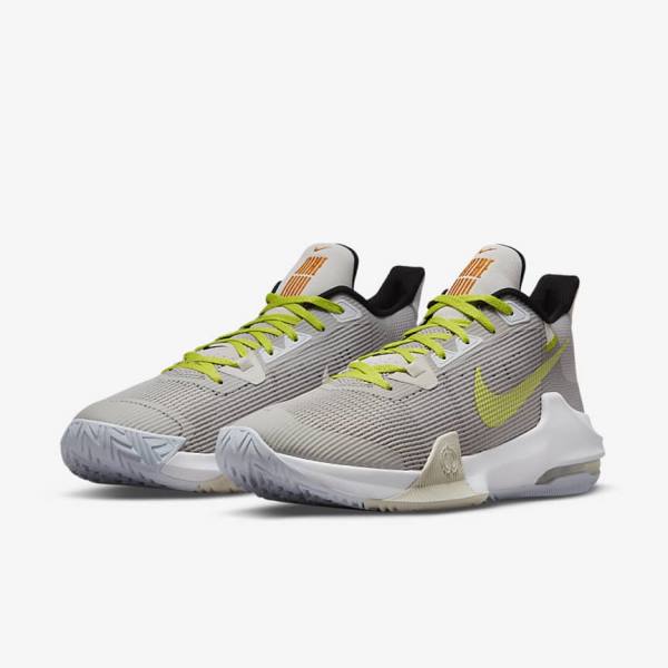 Nike Air Max Impact 3 Men's Basketball Shoes Grey / Green | NK528BUS