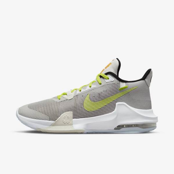 Nike Air Max Impact 3 Men\'s Basketball Shoes Grey / Green | NK528BUS