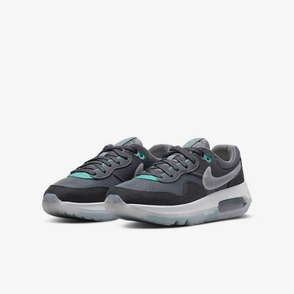 Nike Air Max Motif Older Kids' Sneakers Grey / Turquoise / Dark Grey / Black | NK357FGE