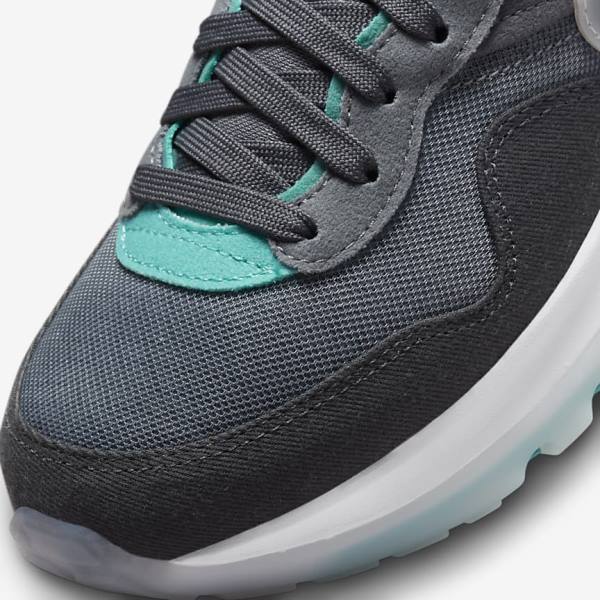 Nike Air Max Motif Older Kids' Sneakers Grey / Turquoise / Dark Grey / Black | NK357FGE