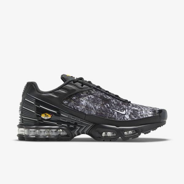 Nike Air Max Plus 3 Men's Sneakers Black / Dark Grey / White | NK825TFZ