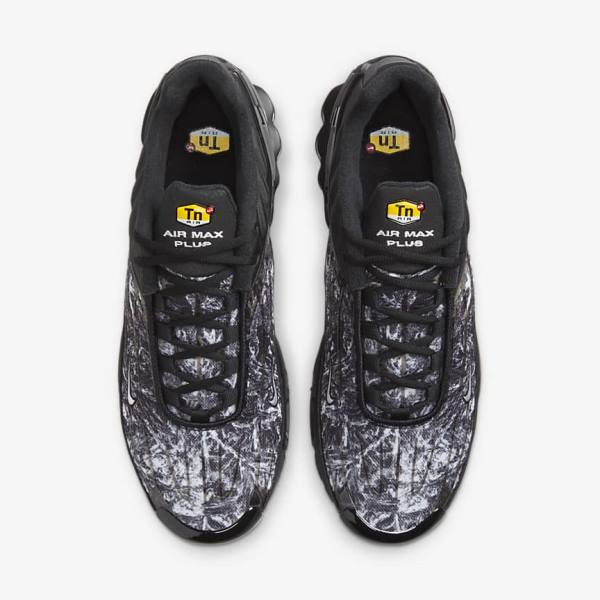 Nike Air Max Plus 3 Men's Sneakers Black / Dark Grey / White | NK825TFZ