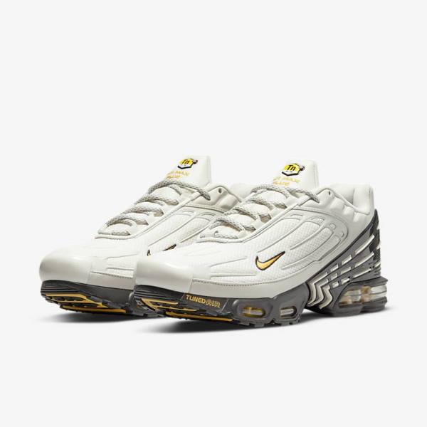 Nike Air Max Plus 3 Men's Sneakers Light Beige / Black / Silver / Gold | NK786DHG