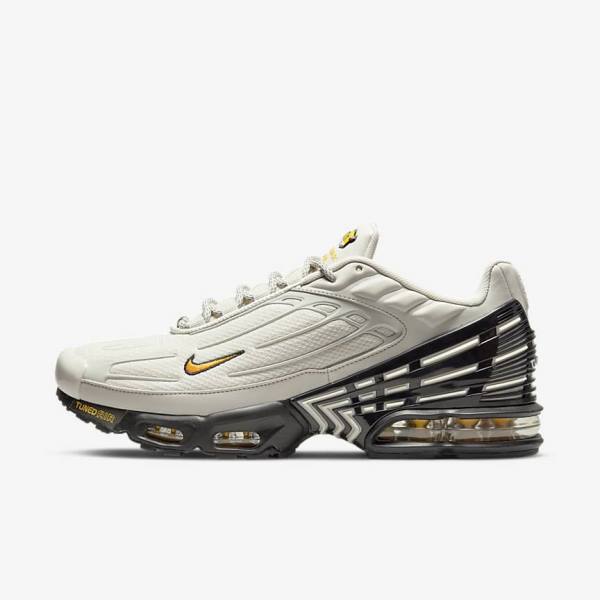 Nike Air Max Plus 3 Men\'s Sneakers Light Beige / Black / Silver / Gold | NK786DHG