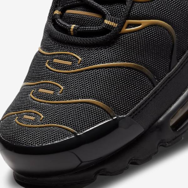 Nike Air Max Plus Men's Sneakers Black / Brown / Gold | NK035GBC