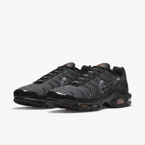 Nike Air Max Plus Men's Sneakers Black / Orange / Grey / White | NK826VWR