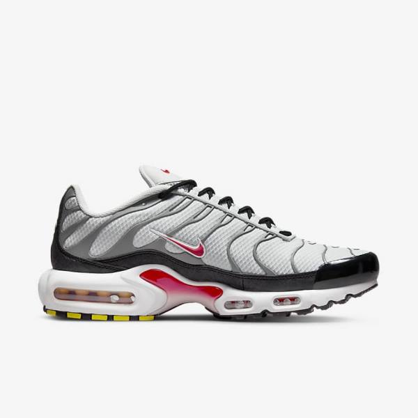 Nike Air Max Plus Men's Sneakers Grey / Black / Red | NK642RUV