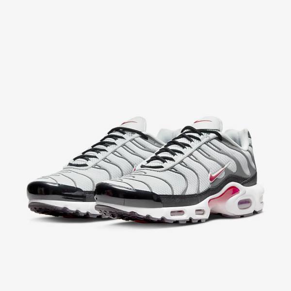 Nike Air Max Plus Men's Sneakers Grey / Black / Red | NK642RUV