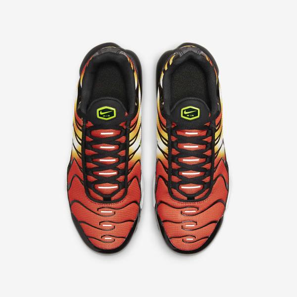 Nike Air Max Plus Older Kids' Sneakers Orange / Gold / Black | NK713EVD