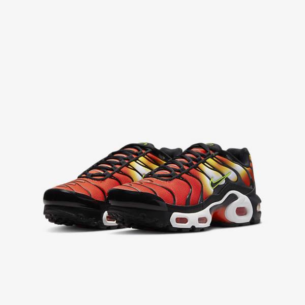 Nike Air Max Plus Older Kids' Sneakers Orange / Gold / Black | NK713EVD