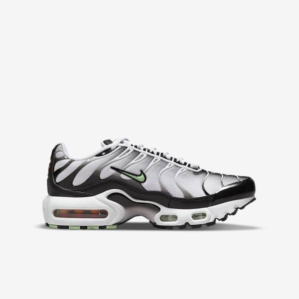 Nike Air Max Plus Older Kids' Sneakers White / Black / Silver / Mint | NK387VOG