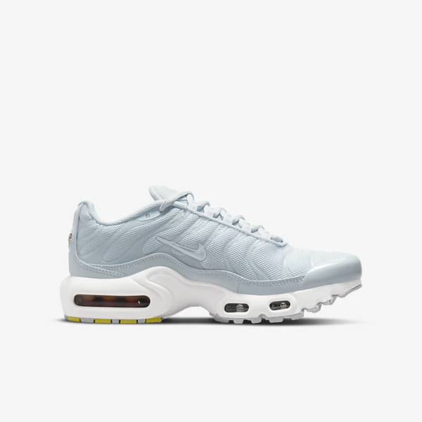 Nike Air Max Plus Older Kids' Sneakers White | NK958ZNW