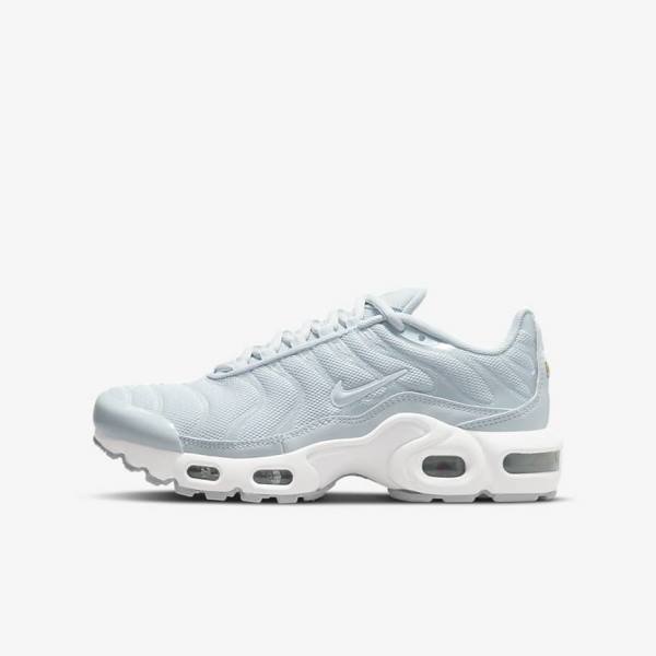 Nike Air Max Plus Older Kids\' Sneakers White | NK958ZNW