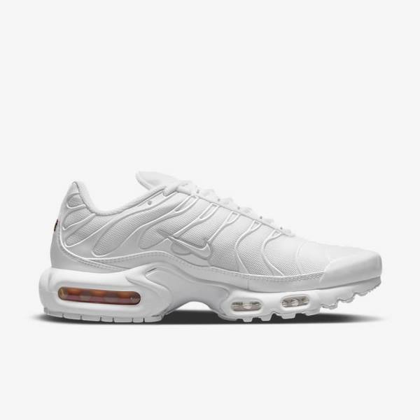 Nike Air Max Plus Women's Sneakers White / Platinum / White | NK937GNA