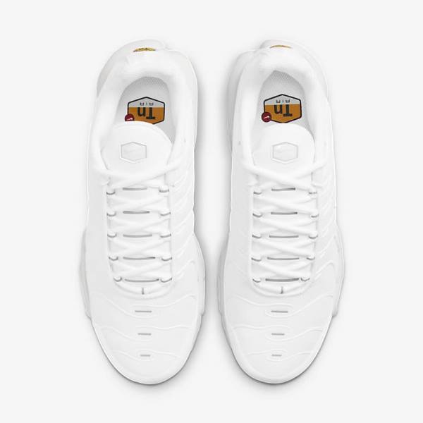 Nike Air Max Plus Women's Sneakers White / Platinum / White | NK937GNA