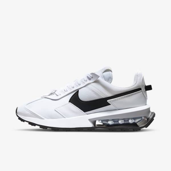 Nike Air Max Pre-Day Women\'s Sneakers White / Metal Silver / Black | NK049GTY