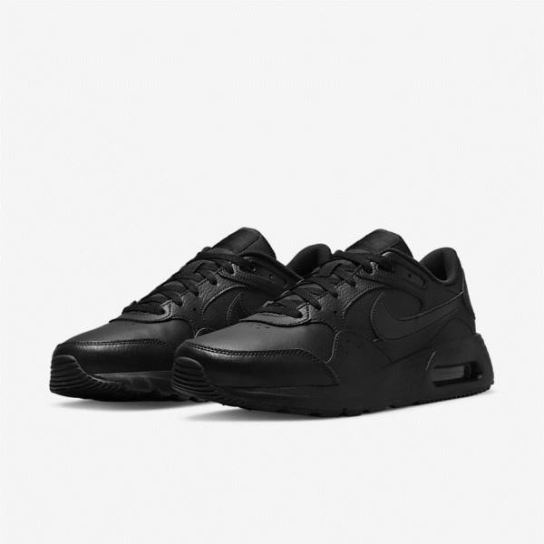 Nike Air Max SC Leather Men's Sneakers Black | NK213VCU