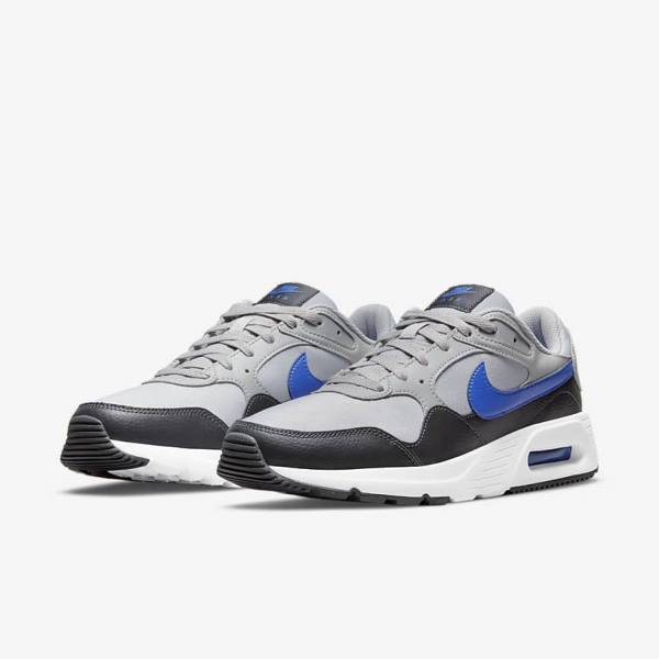 Nike Air Max SC Men's Sneakers Light Grey / Dark Grey / White / Royal | NK381MGB