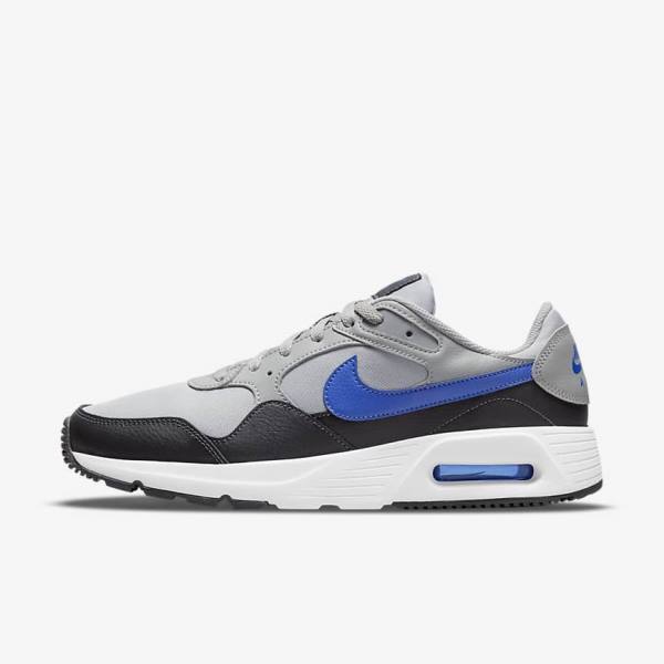 Nike Air Max SC Men\'s Sneakers Light Grey / Dark Grey / White / Royal | NK381MGB