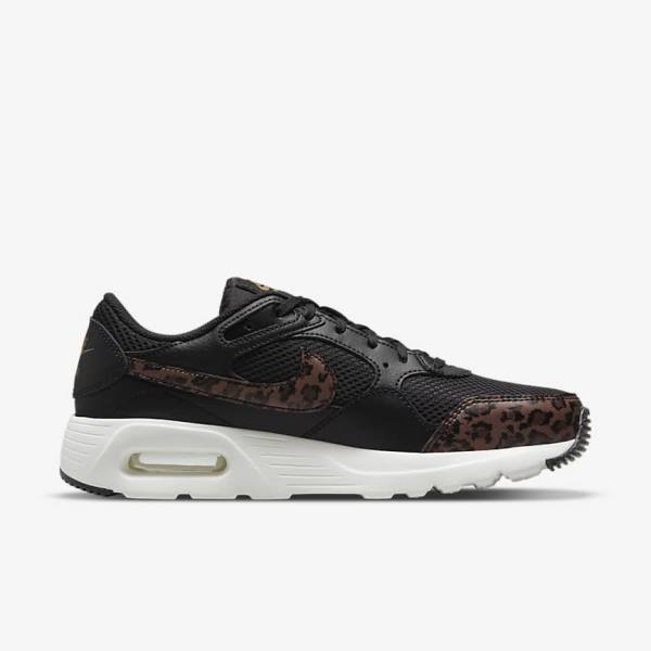 Nike Air Max SC Women's Sneakers Black / Metal Gold / Brown | NK657MJQ