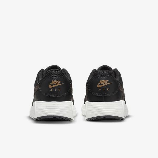 Nike Air Max SC Women's Sneakers Black / Metal Gold / Brown | NK657MJQ