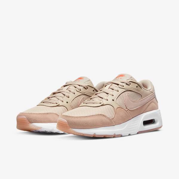 Nike Air Max SC Women's Sneakers Khaki Grey / Rose / White / Pink | NK270OKH