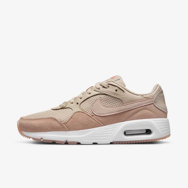 Nike Air Max SC Women\'s Sneakers Khaki Grey / Rose / White / Pink | NK270OKH