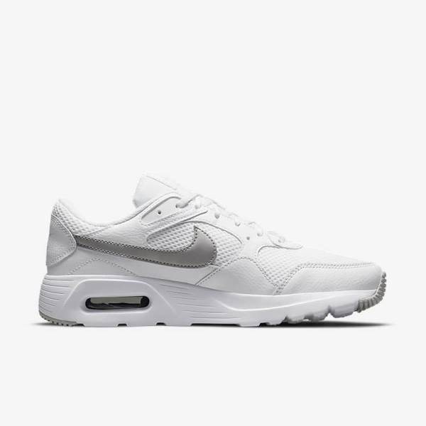 Nike Air Max SC Women's Sneakers White / Platinum / Metal Platinum | NK245LKP