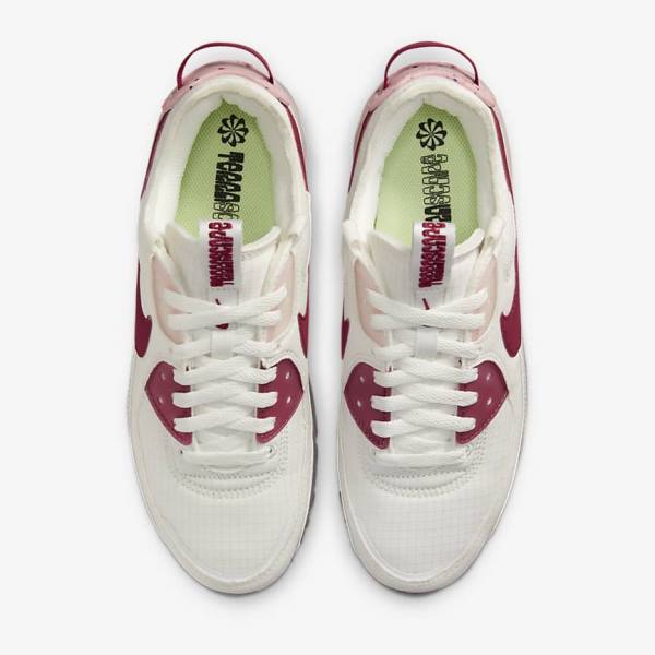 Nike Air Max Terrascape 90 Women's Sneakers White / Pink / Burgundy | NK015JMG