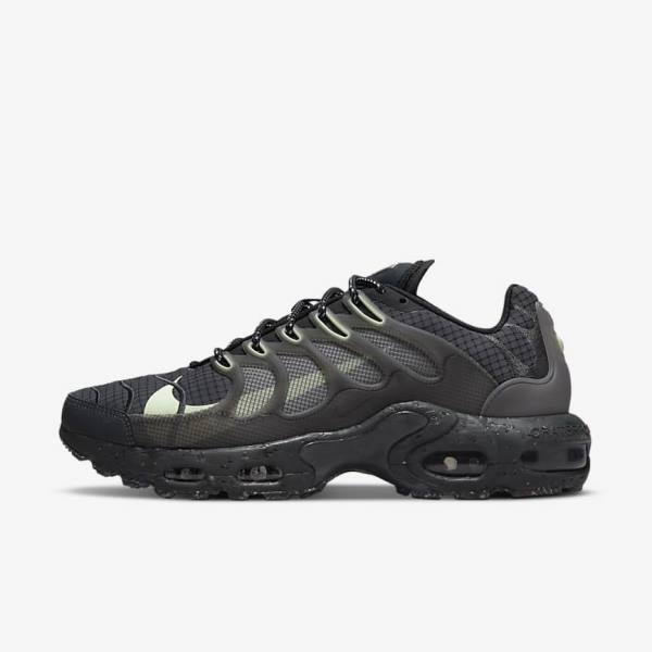 Nike Air Max Terrascape Plus Men\'s Sneakers Black / Dark Grey / Light Green | NK935XNK