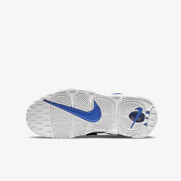 Nike Air More Uptempo Older Kids' Basketball Shoes Blue / White | NK643RLJ