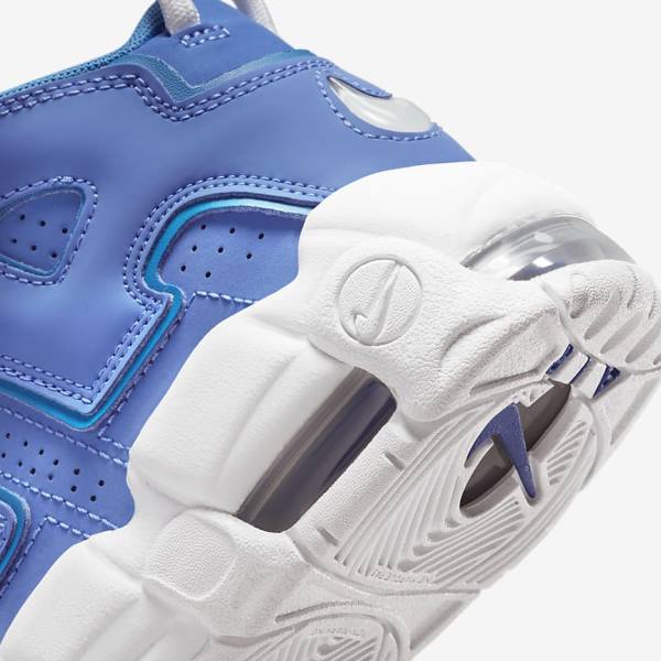 Nike Air More Uptempo Older Kids' Basketball Shoes Blue / White | NK643RLJ