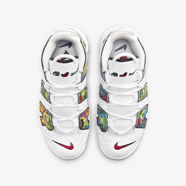 Nike Air More Uptempo Older Kids' Sneakers White | NK285TOZ