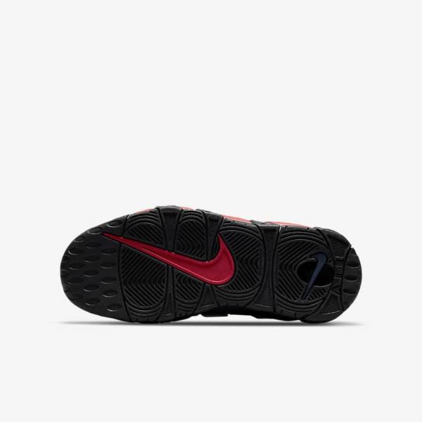 Nike Air More Uptempo Older Kids' Sneakers Black / Navy / White / Red | NK289KTA