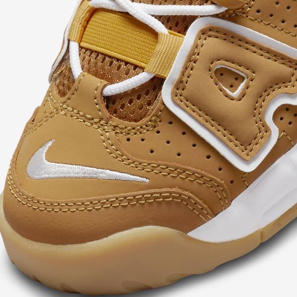 Nike Air More Uptempo Older Kids' Sneakers Brown / Light Brown / White | NK745UWP