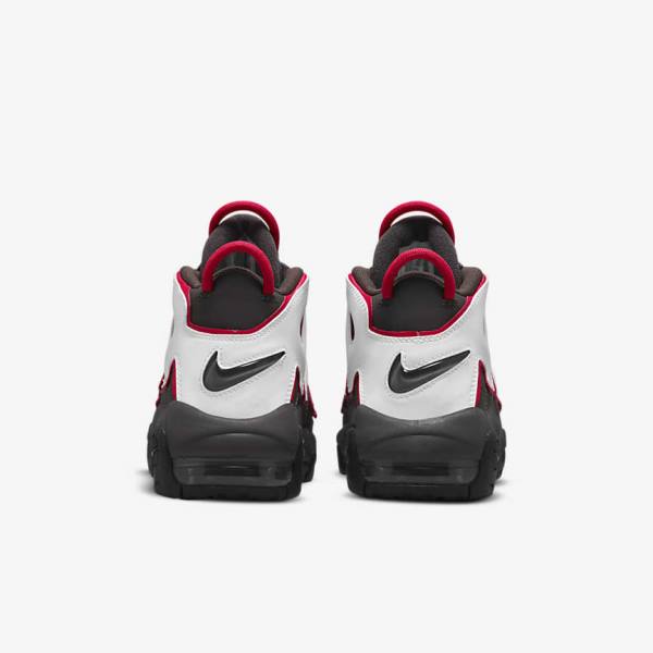 Nike Air More Uptempo Older Kids' Sneakers Grey / Black / Red / White | NK804VDF