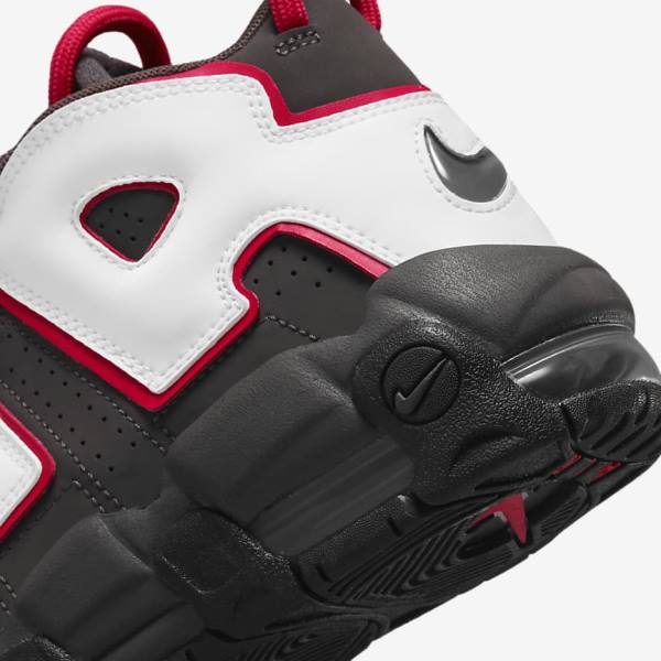 Nike Air More Uptempo Older Kids' Sneakers Grey / Black / Red / White | NK804VDF