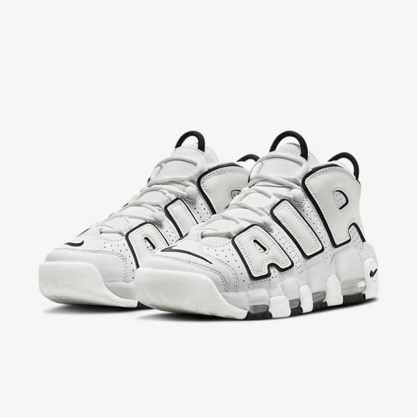 Nike Air More Uptempo Women's Sneakers White / Black | NK539WXB