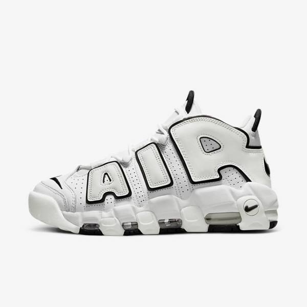 Nike Air More Uptempo Women\'s Sneakers White / Black | NK539WXB