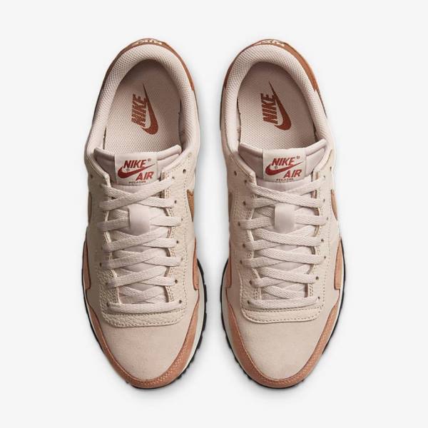 Nike Air Pegasus 83 PRM Men's Sneakers Khaki Grey / Khaki Rose / Light Brown / Red | NK185SNQ