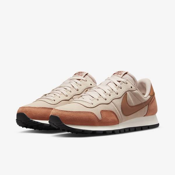 Nike Air Pegasus 83 PRM Men's Sneakers Khaki Grey / Khaki Rose / Light Brown / Red | NK185SNQ