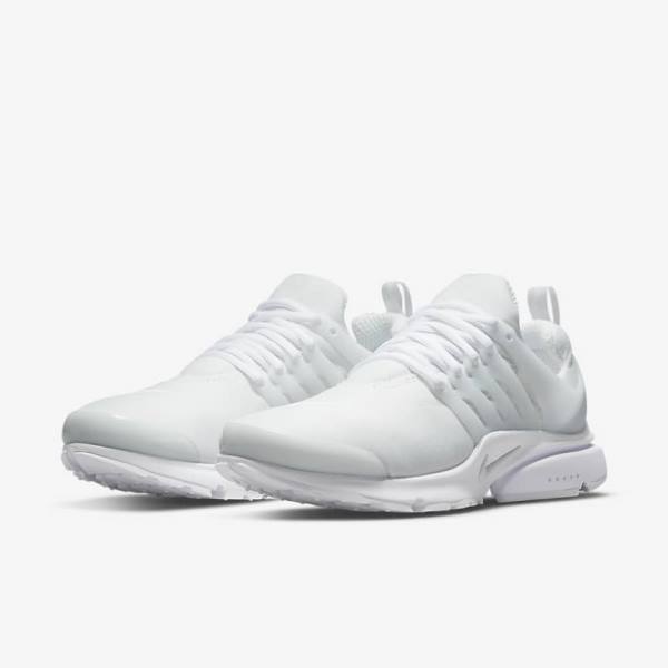 Nike Air Presto Men's Sneakers White / Platinum | NK386YVJ