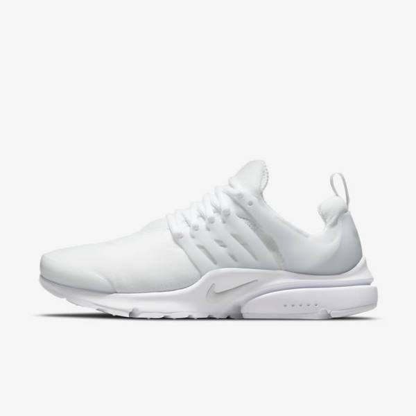 Nike Air Presto Men\'s Sneakers White / Platinum | NK386YVJ