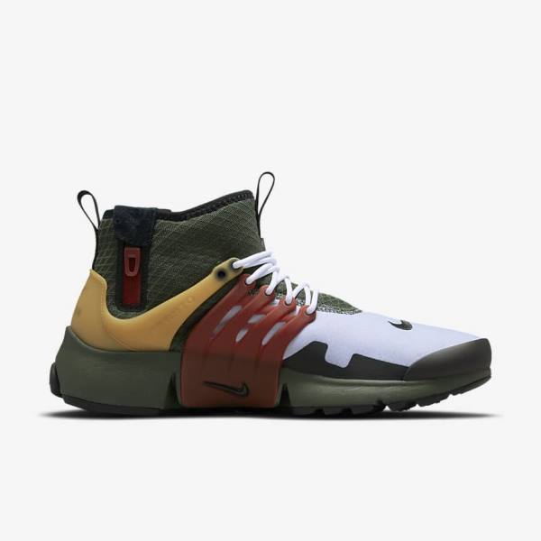 Nike Air Presto Mid Utility Men's Sneakers Dark Grey Green / Black | NK851LDF