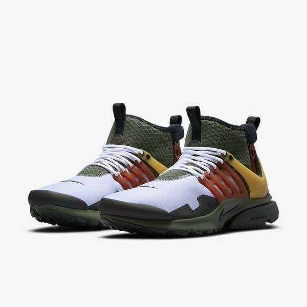 Nike Air Presto Mid Utility Men's Sneakers Dark Grey Green / Black | NK851LDF