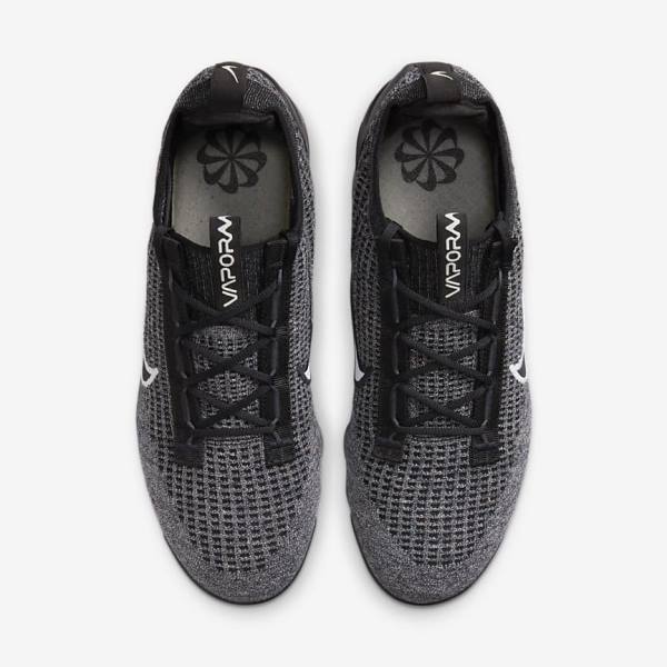 Nike Air VaporMax 2021 FK Men's Sneakers Black / White / Dark Grey / Black | NK042ESQ