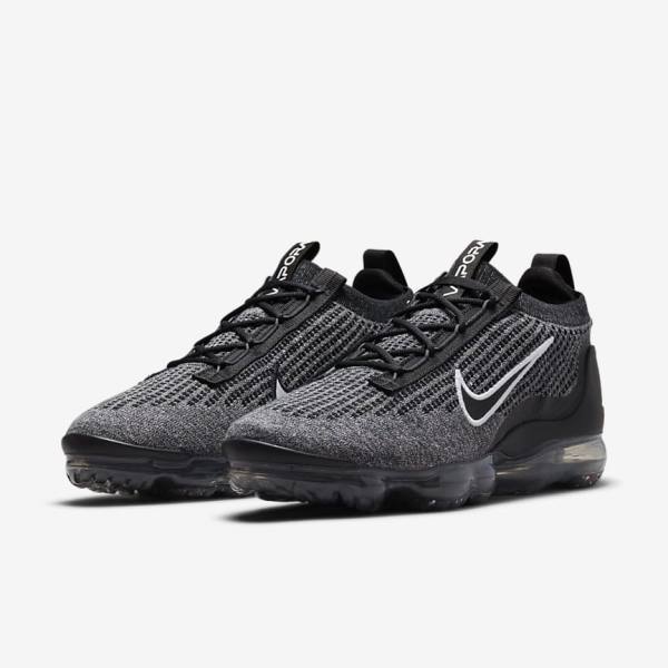 Nike Air VaporMax 2021 FK Men's Sneakers Black / White / Dark Grey / Black | NK042ESQ