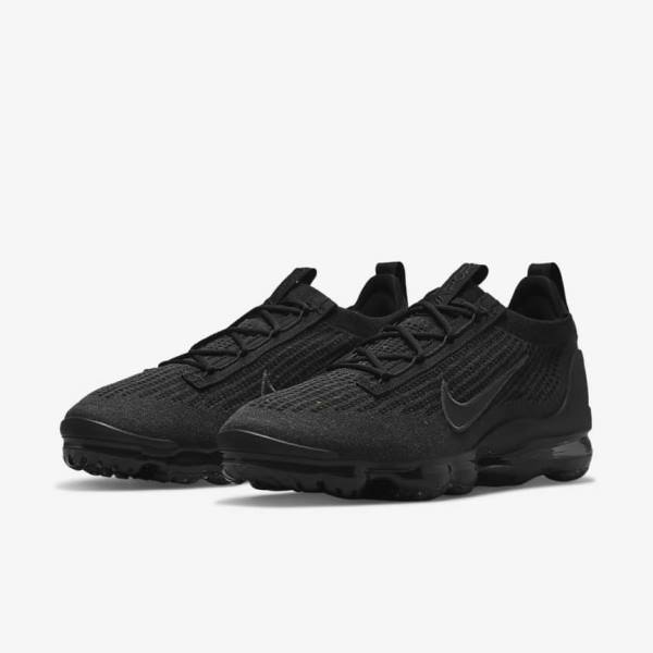 Nike Air VaporMax 2021 FK Men's Sneakers Black / Dark Grey | NK893BTC