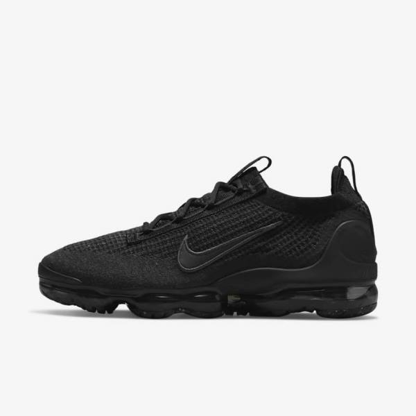 Nike Air VaporMax 2021 FK Men\'s Sneakers Black / Dark Grey | NK893BTC