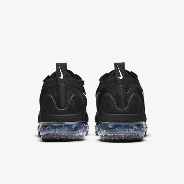 Nike Air VaporMax 2021 FK Women's Sneakers Black / Metal Silver / White | NK215ZPU